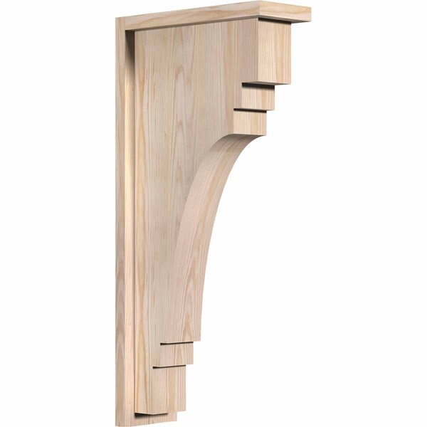 Ekena Millwork Pescadero Smooth Corbel w/Backplate, Douglas Fir, 5 1/2"W x 14"D x 30"H COR06X14X30PEC01SDF - main
